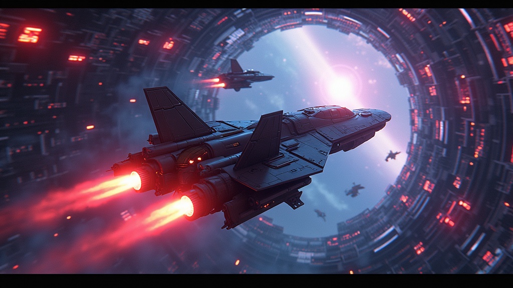 Nave aterrizando en superficie planetaria en Elite Dangerous Odyssey
