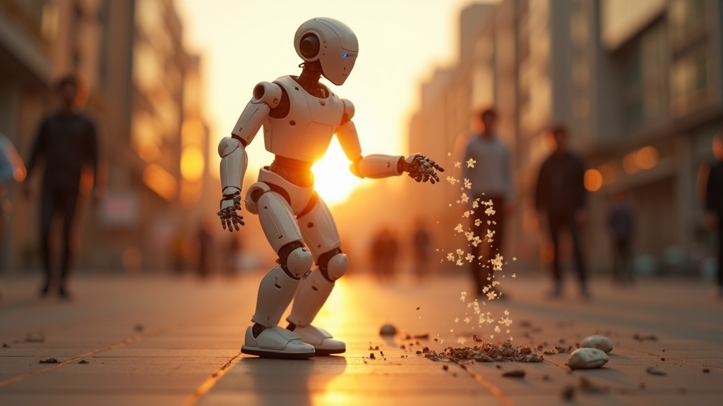 Visualización de datos del sensor táctil del Microsoft Modelo Robótico Rho-alpha
