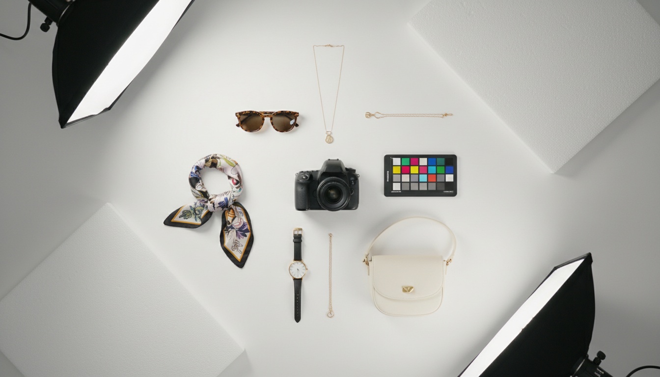 Professional product photography lighting setup