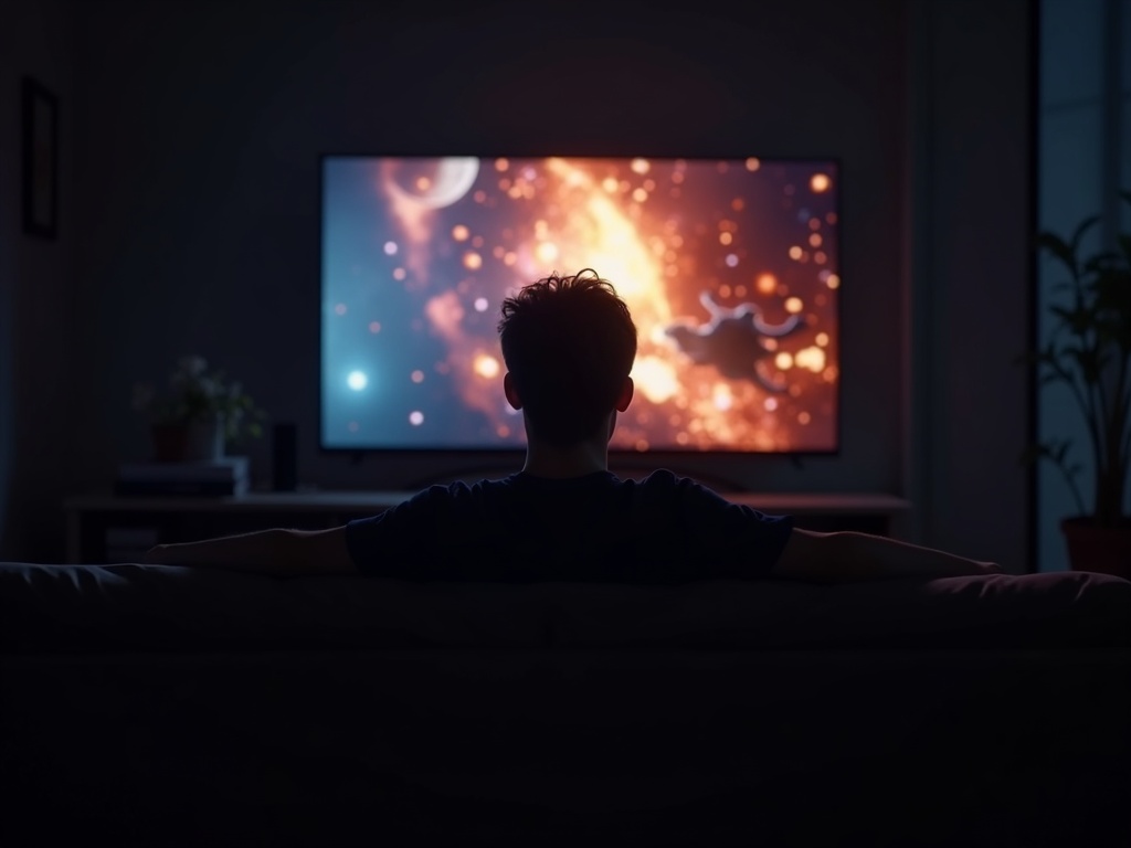 Familia disfrutando de contenido 4K en su televisor gracias al Fire TV Stick 4K Select