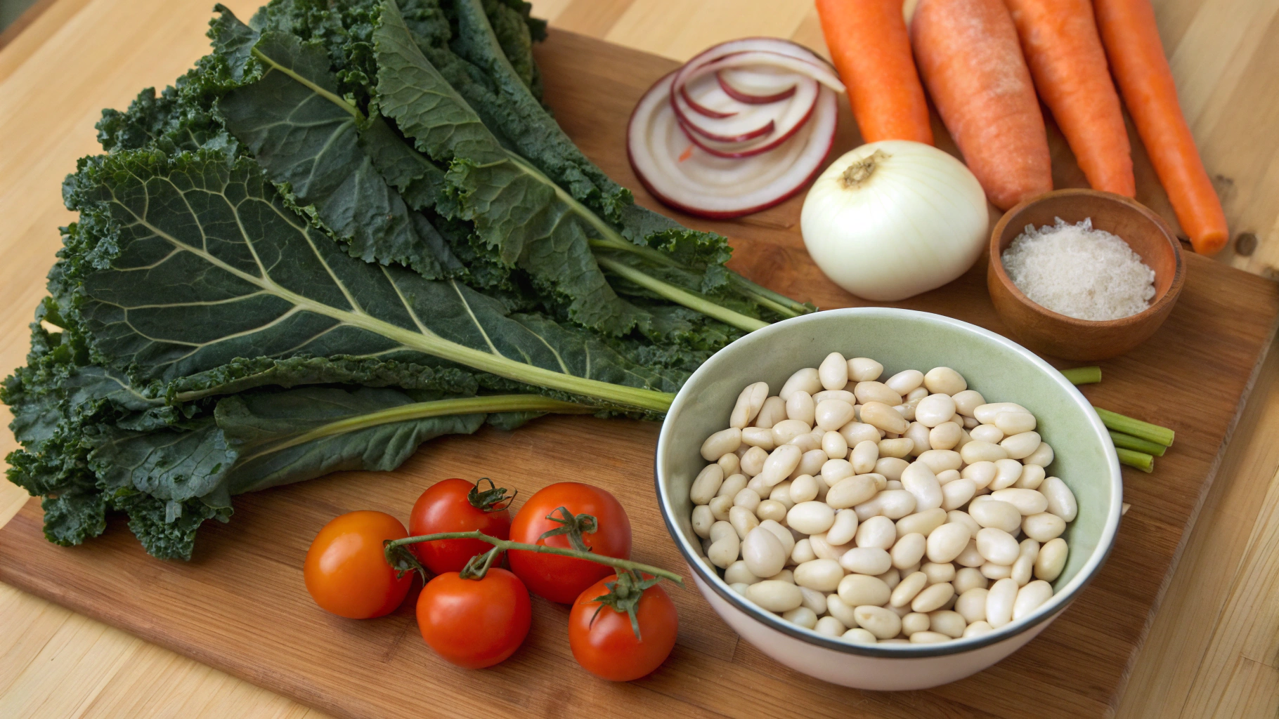Kale & White Bean Soup Ingredients for Kale & White Bean Soup