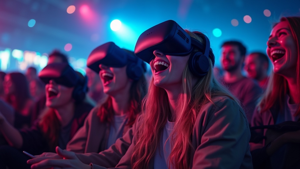Grupo de amigos eligiendo su aventura antes de reservar un escape room VR en Barcelona.