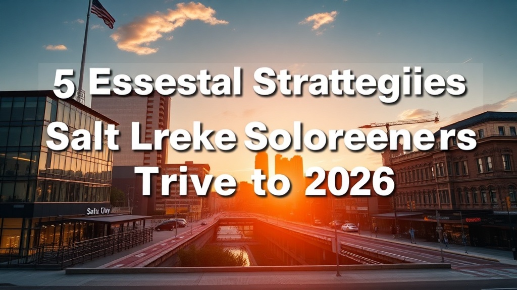 5 Essential Strategies for Salt Lake City Solopreneurs to Thrive in 2026