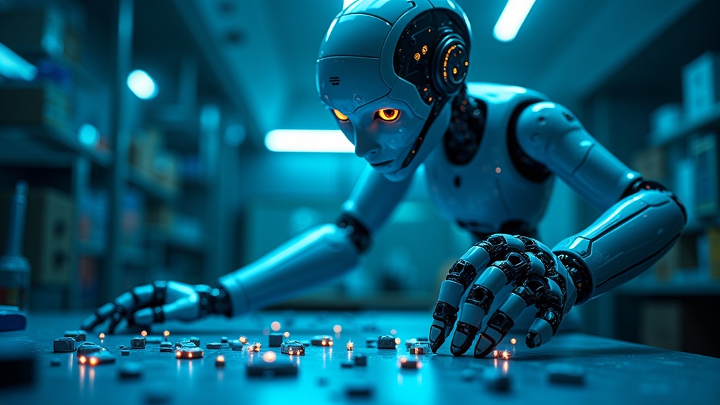 Detalle del sistema de visión y sensores del Robot Helix 02 System 0