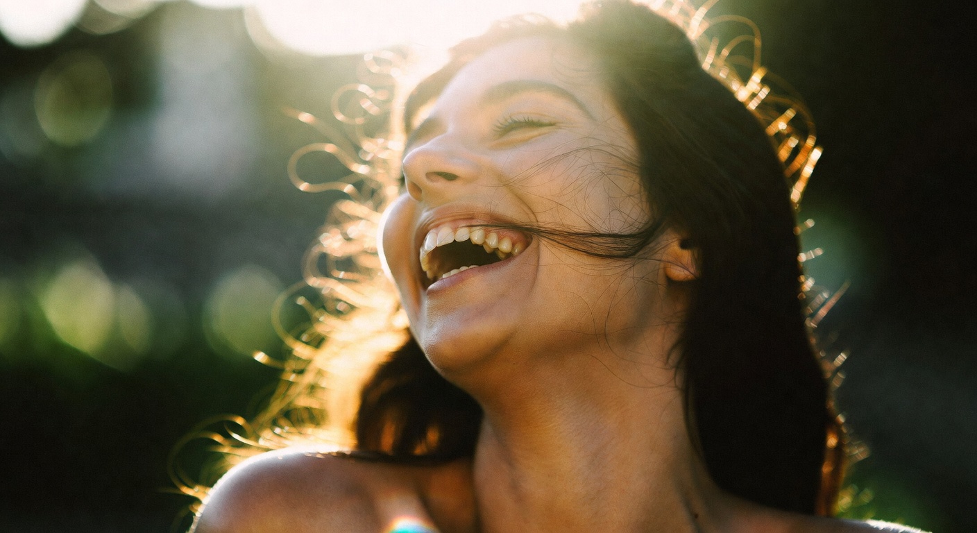 Warm cinematic portrait generated from an emotion-driven Grok Imagine prompt