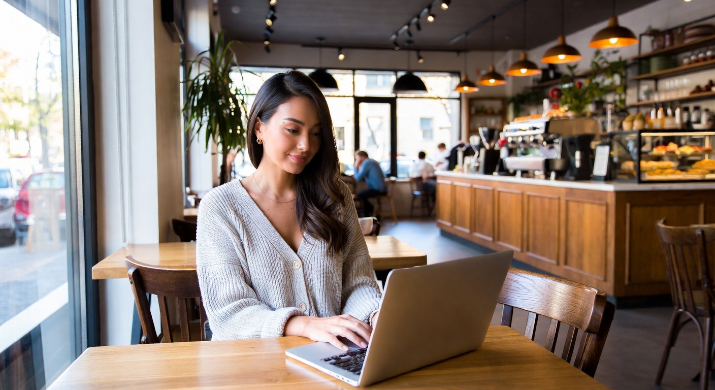 Café base image before editing