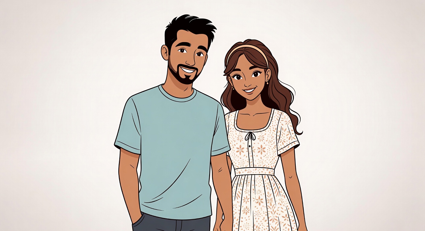 Base image: simple couple illustration