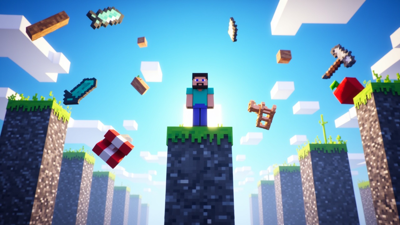 minecraft-style-scene-a-player-standing-ivy2tclv76