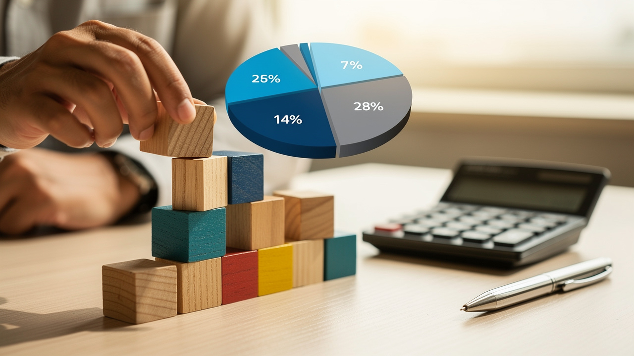 Visual representation of equity ownership distribution