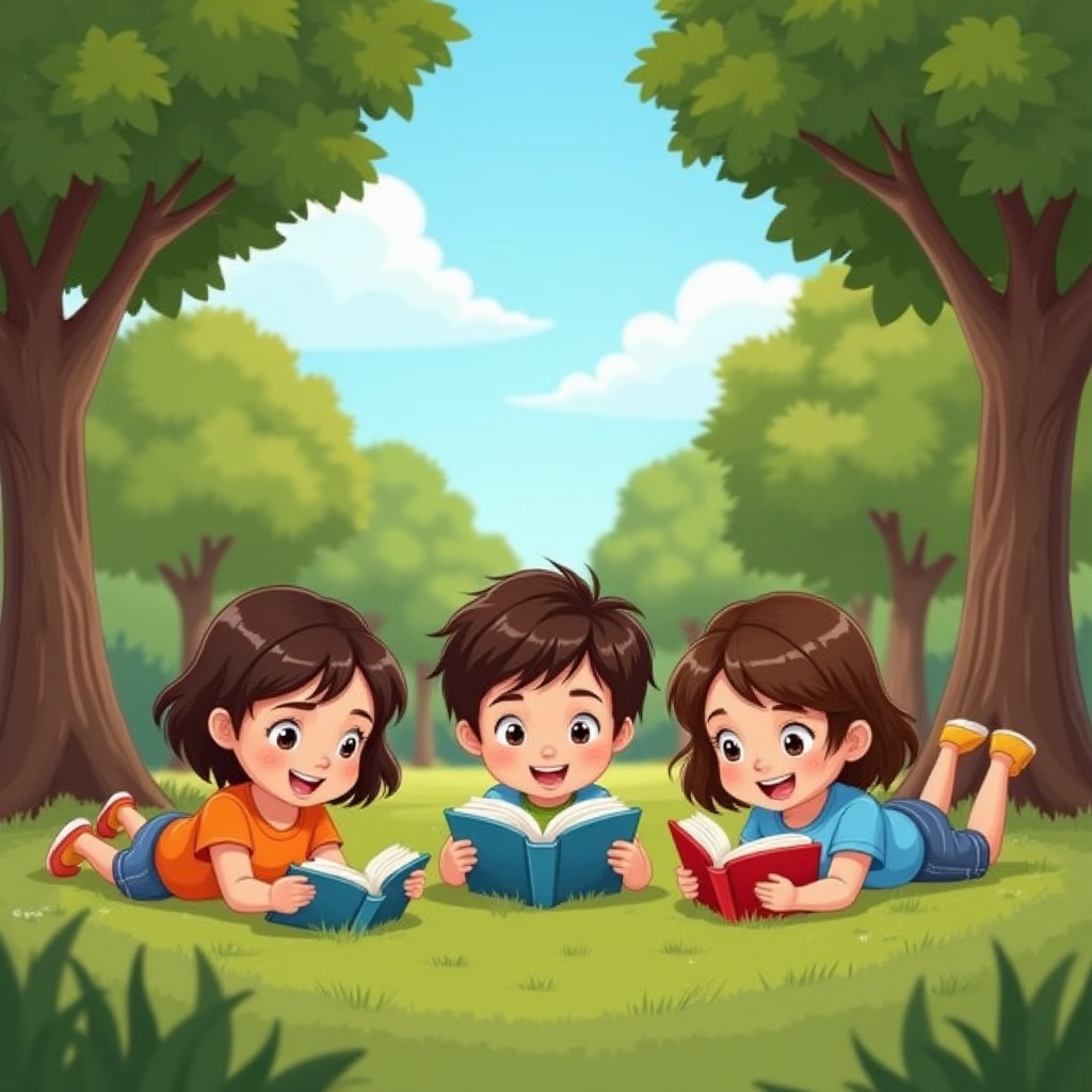 three-children-aged-6-to-9-in-a-park-surrounded-by-a3tkc1sru