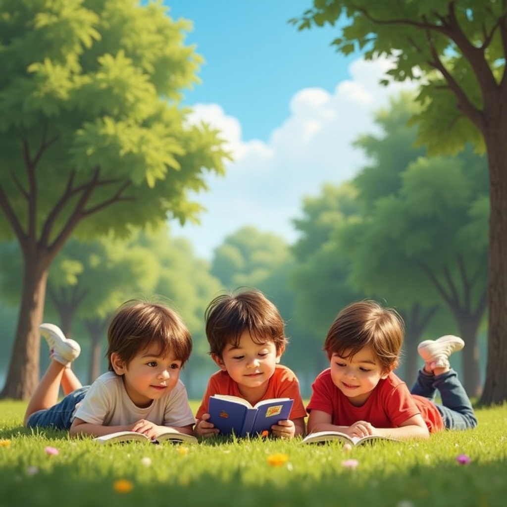 three-realistc-children-aged-6-to-9-in-a-park-ab4cv75yso