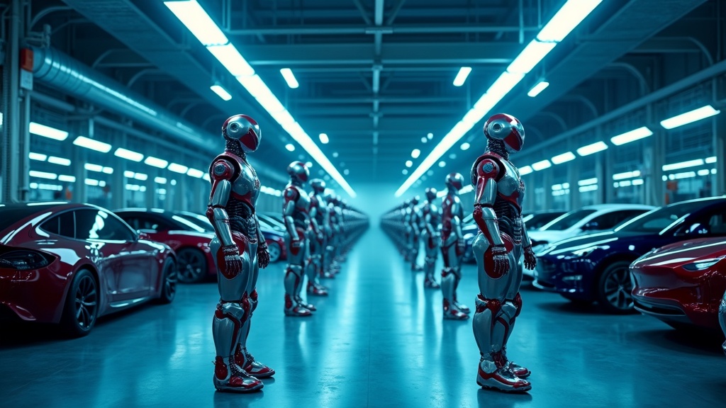 Desarrollo para la Producción Masiva Robot Optimus en la fábrica de Tesla