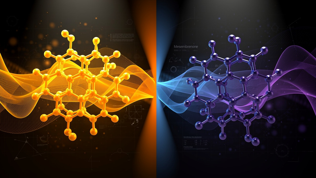 Visual comparison of mesembrine and mesembrenone effects