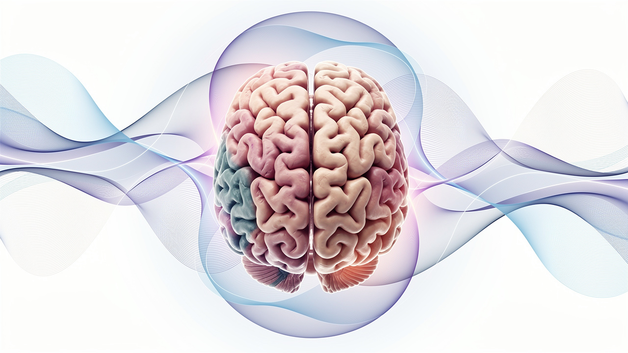 Brain and neural pathways illustrating endocannabinoid system