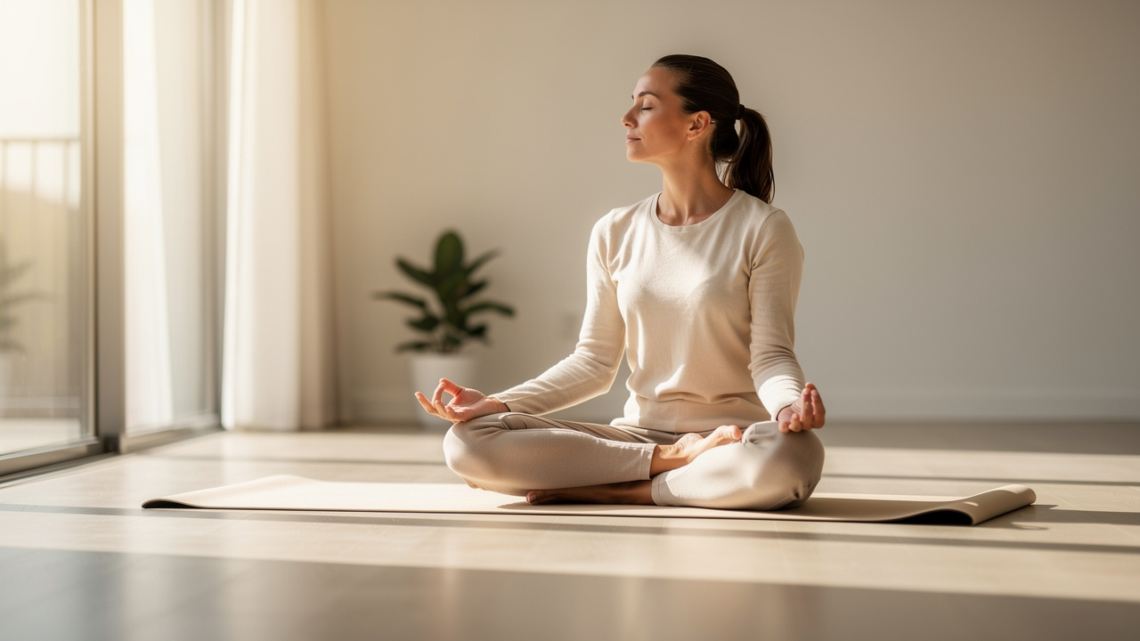 Meditation supporting endocannabinoid system balance