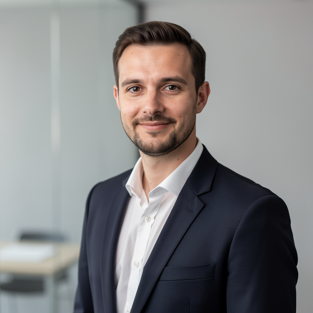 A confident founder-style AI headshot tailored to personal branding goals and different professional audiences.