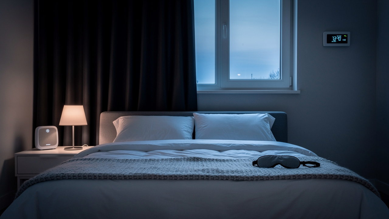 Well-designed bedroom environment optimized for quality sleep