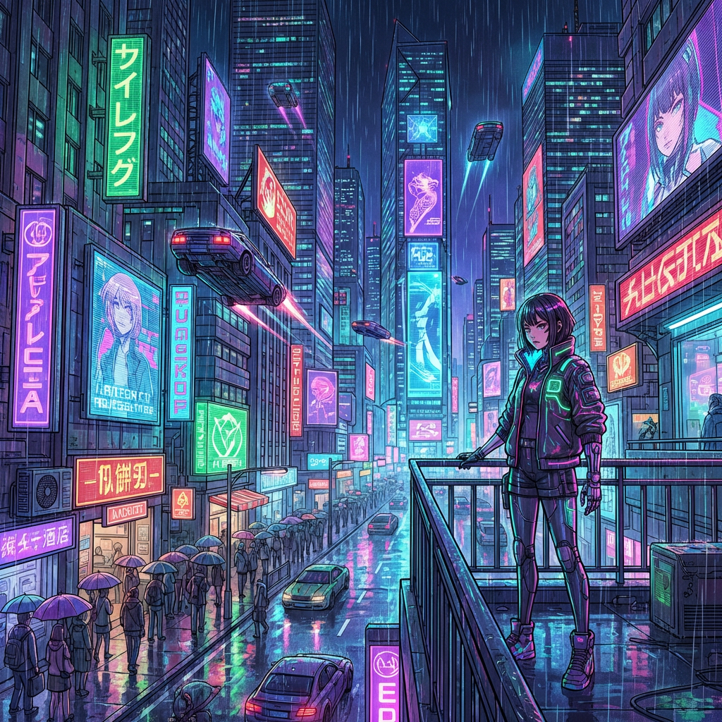 Anime art style AI generated image