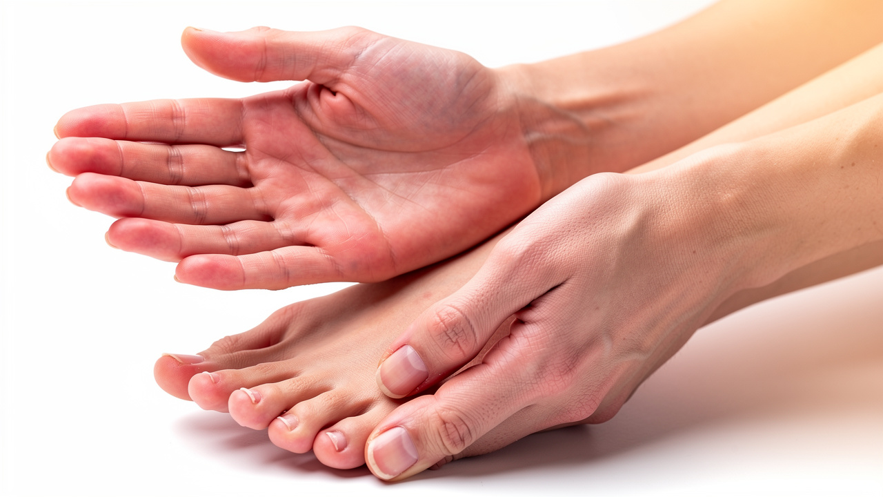 Hands showing healthy circulation and warmth