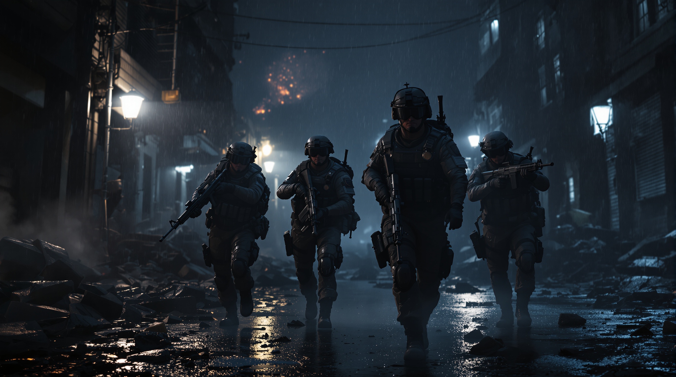 Operativo táctico en Operation Together VR, un entorno urbano realista