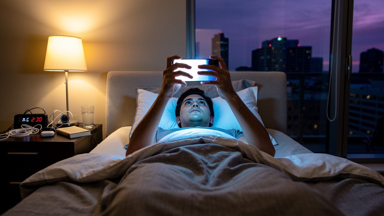 Evening screen use disrupting natural sleep signals
