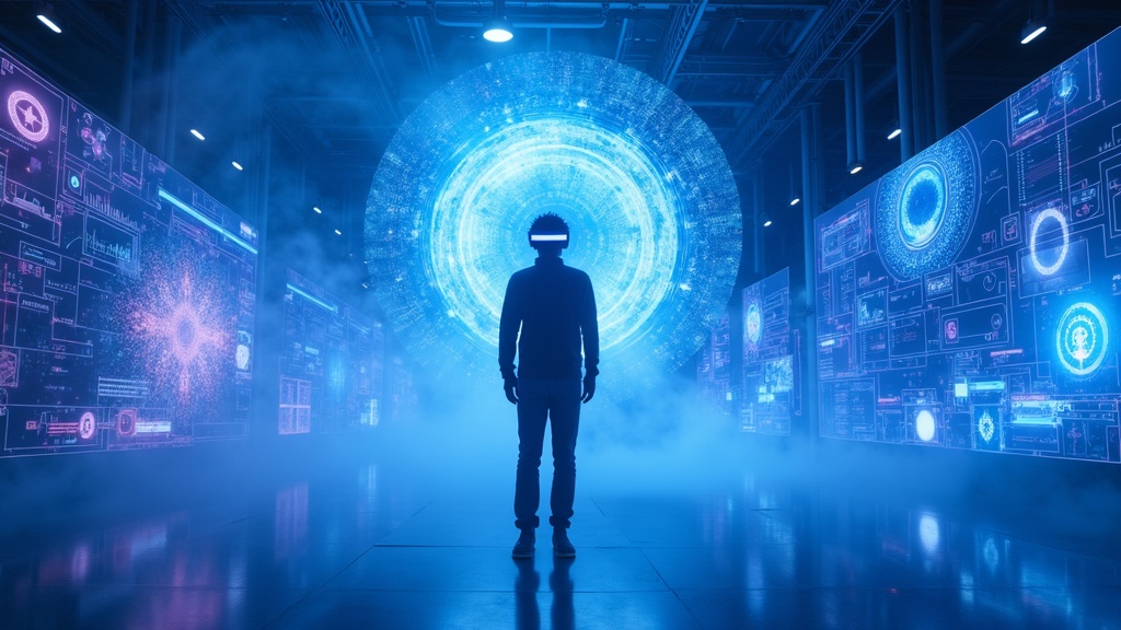 Render conceptual de los futuros dispositivos de realidad virtual de Meta