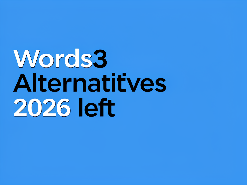 Words3 Alternatives 2026