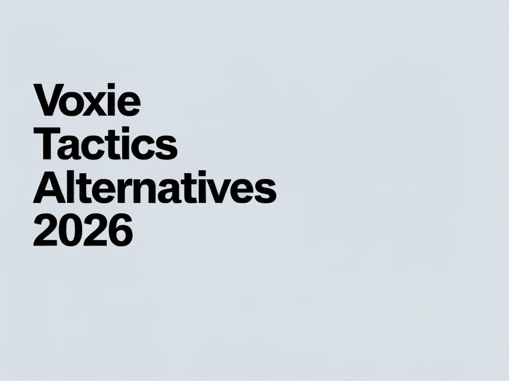 Voxie Tactics Alternatives 2026