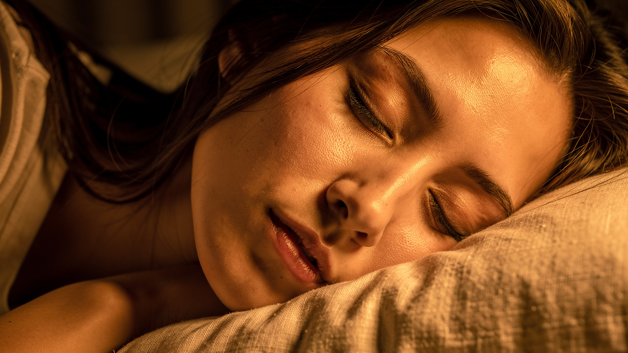 Person peacefully transitioning from wakefulness to light sleep