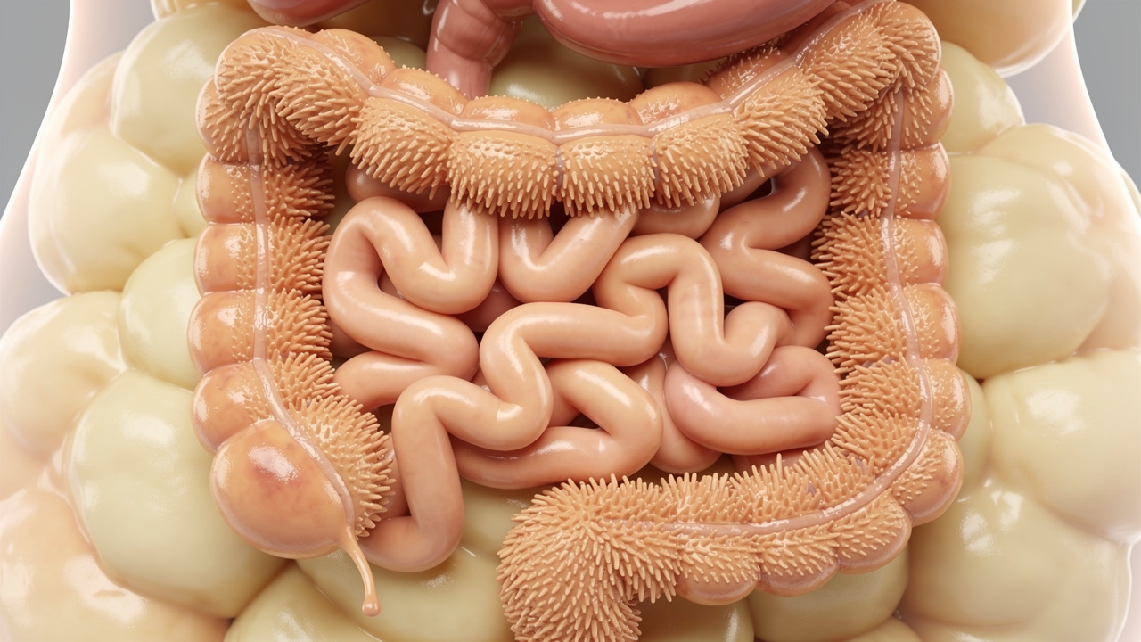 Small intestine where OEA is naturally produced during fat digestion