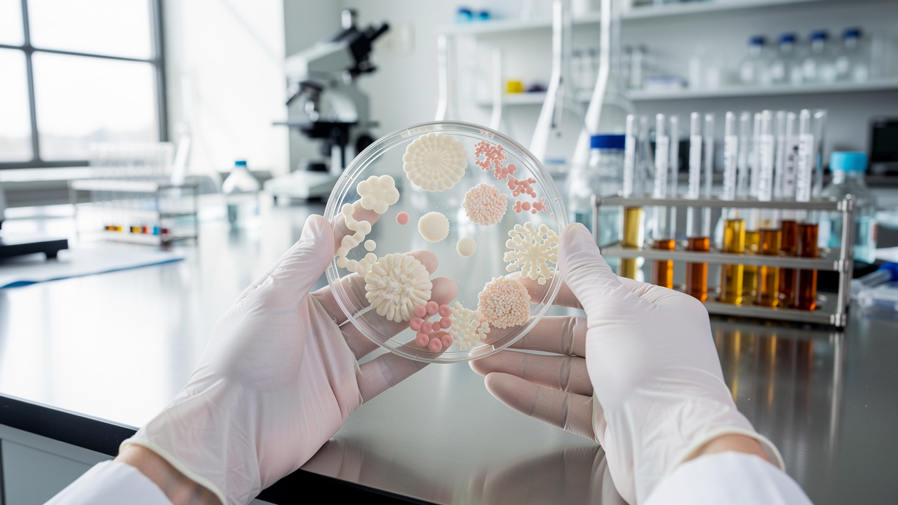 Laboratory research on beneficial gut bacteria and microbiome health