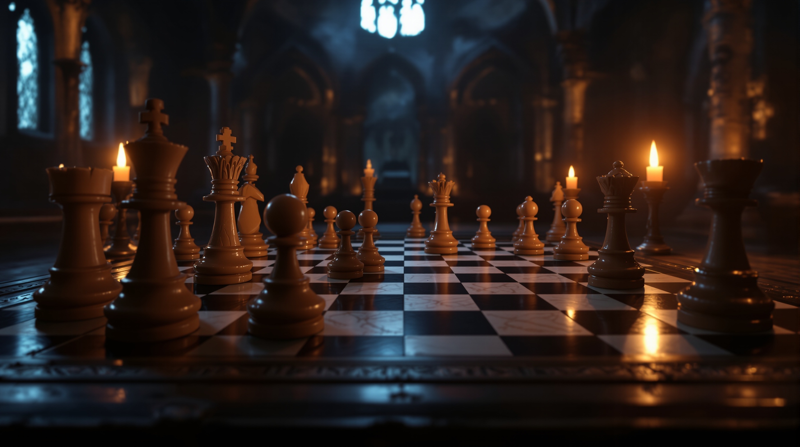 Detalle de las piezas fotorrealistas en el ajedrez VR de Chess Ultra