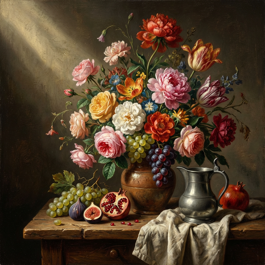 Oil painting style AI art generated by Nano Banana Pro