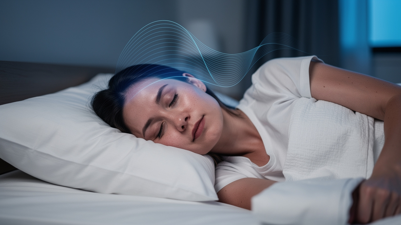 Person experiencing deep restorative non-REM sleep