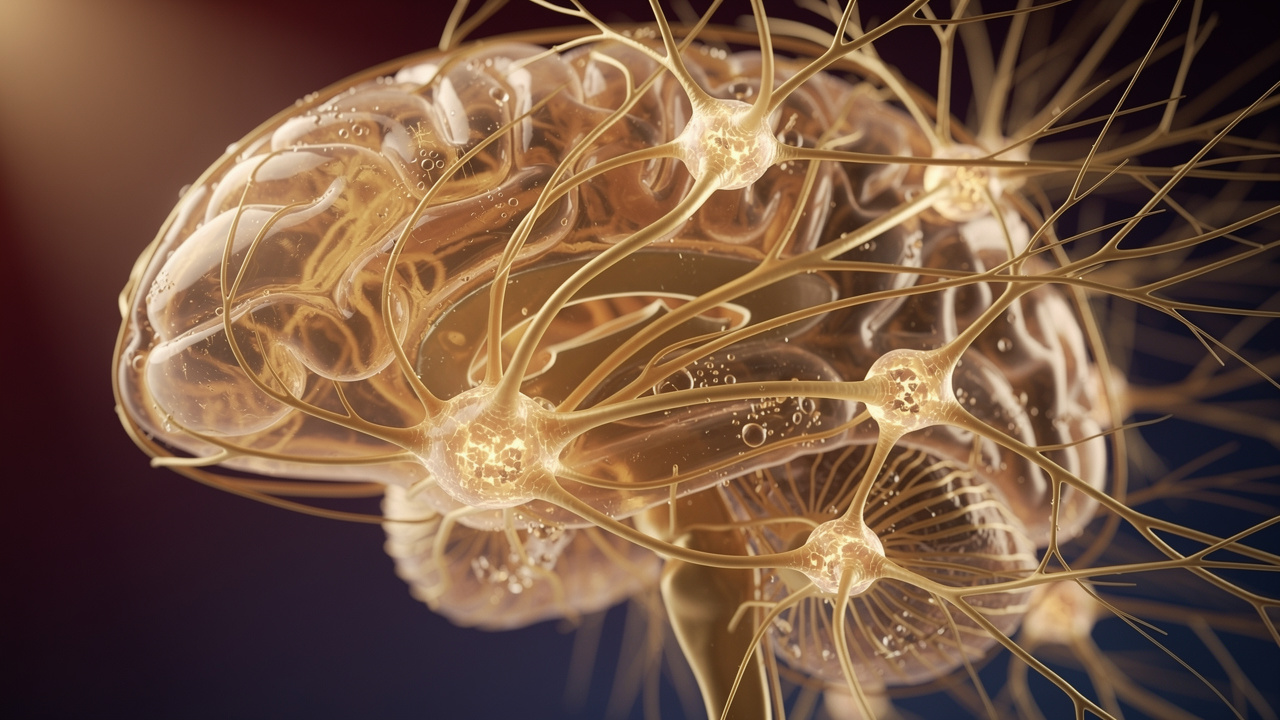 Neural pathways showing serotonin connections in the brain