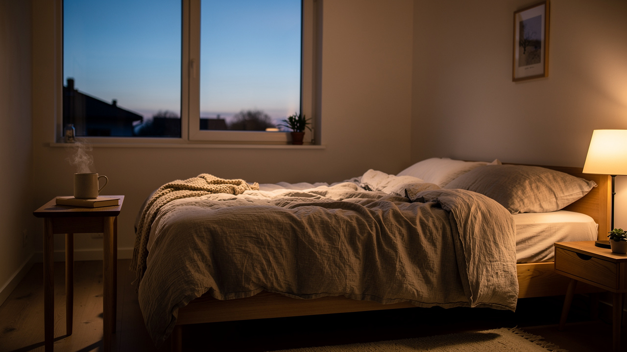 Tranquil bedroom setting for restful sleep