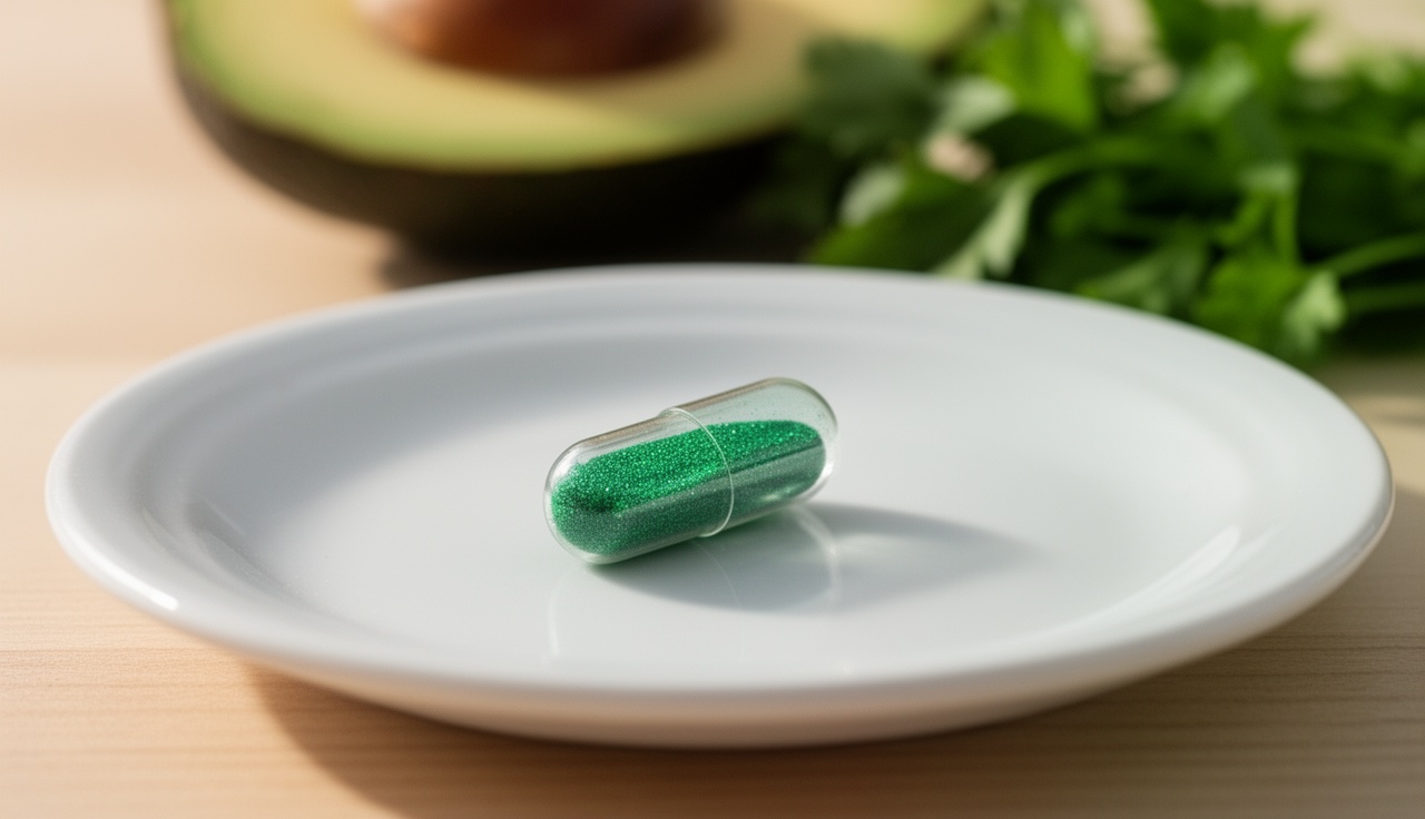 OEA supplement capsules with water