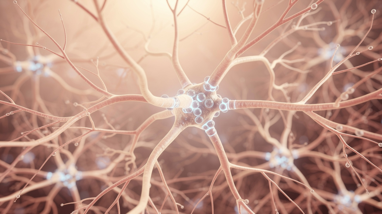 Healthy brain neurons supporting mental clarity