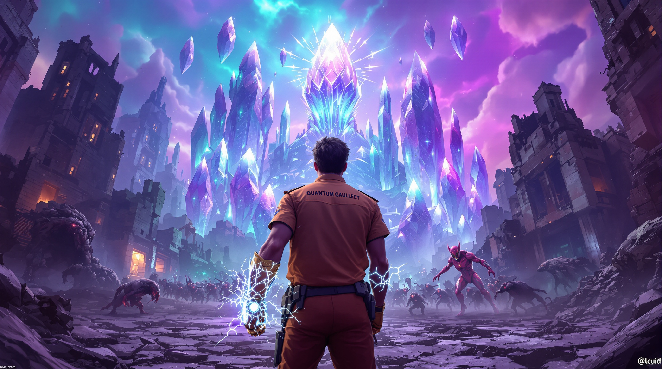 Combate visceral en EXD - Extra Dimensional usando el Guante Cuántico.