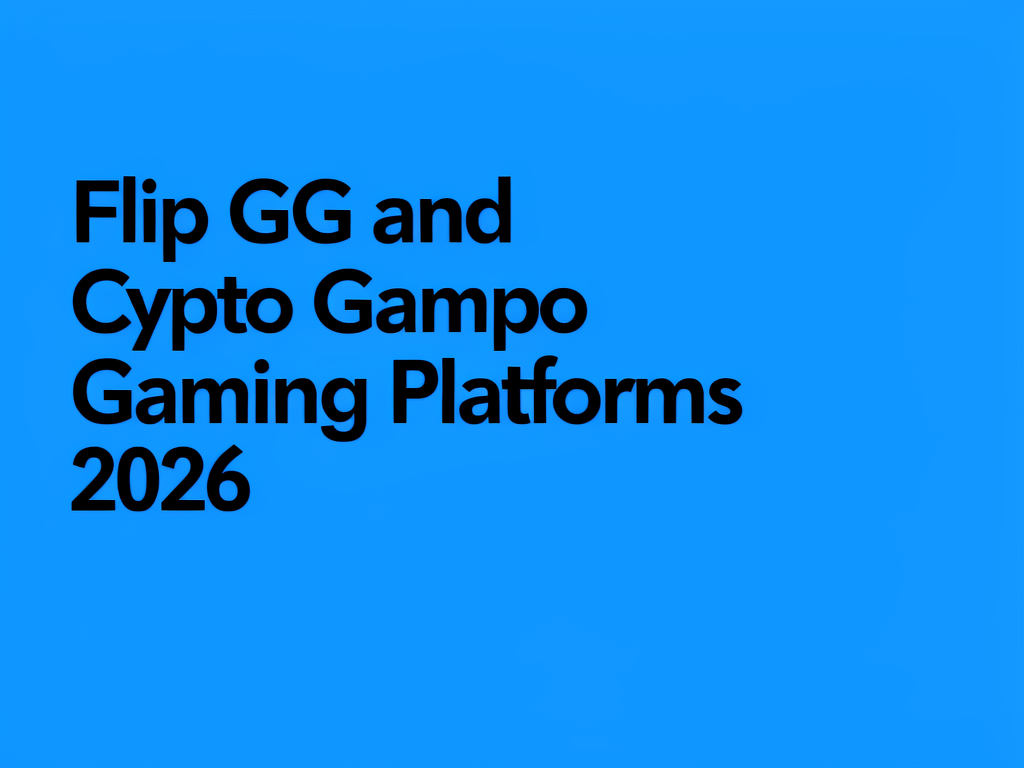 Flip GG and Crypto Gaming Platforms 2026