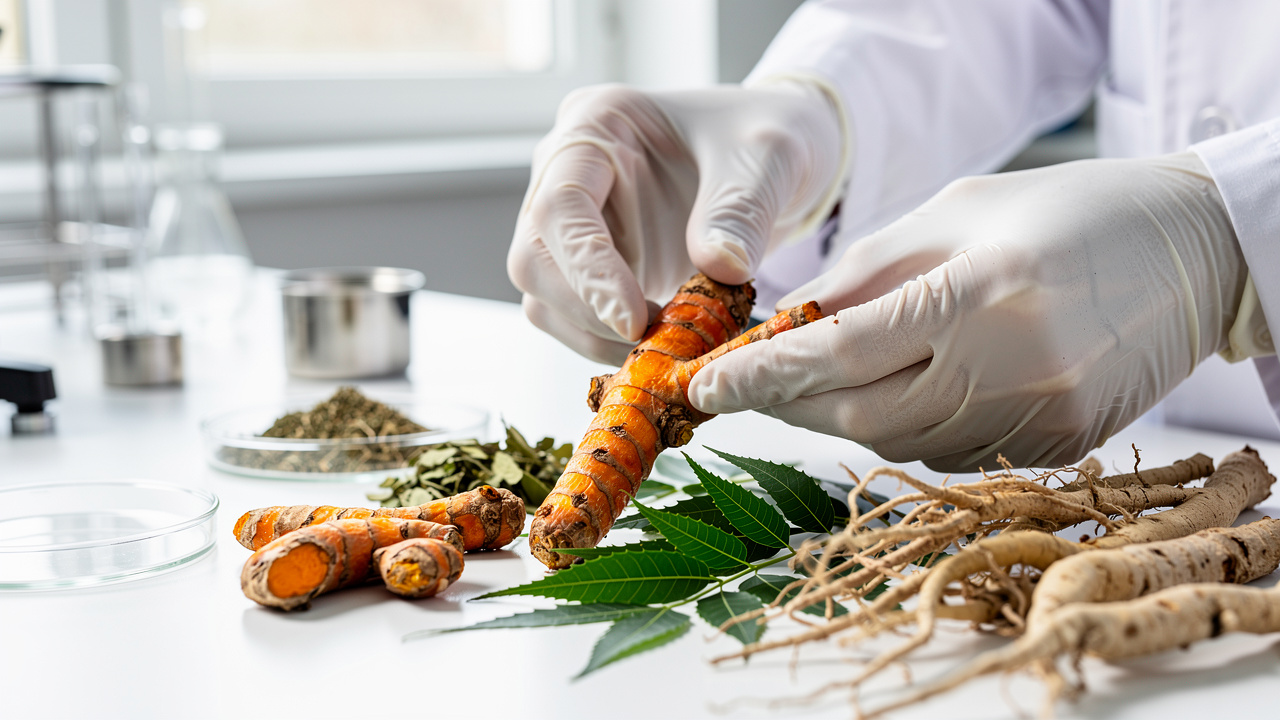 Quality control testing of fresh Ayurvedic herbs