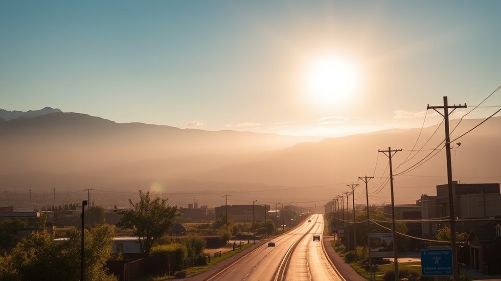 Northern Utah Basks in Hazy Sunshine as High Pressure Takes Hold