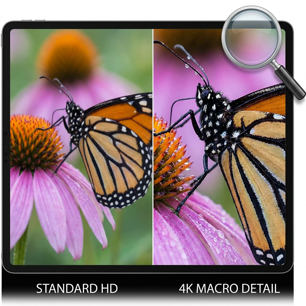 Ultra-detailed 4K macro photography of butterfly on flower generated by AI