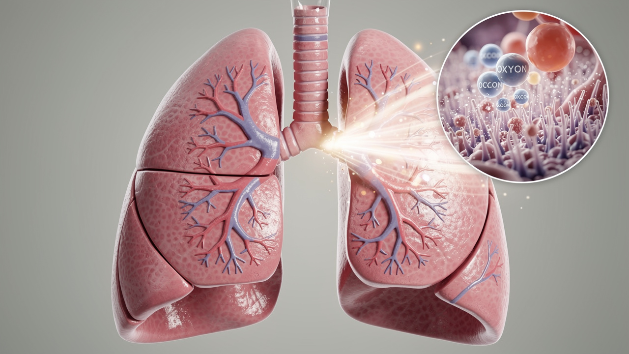 Healthy respiratory system and lung airways