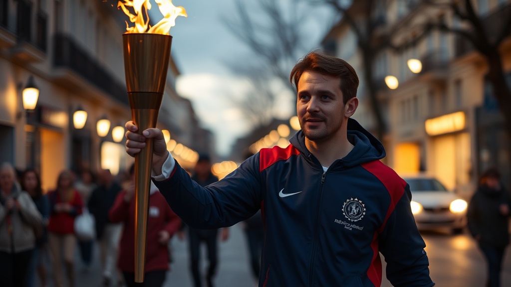 David Huntsman Champions Mental Health While Carrying Olympic Torch in Milan Suburb