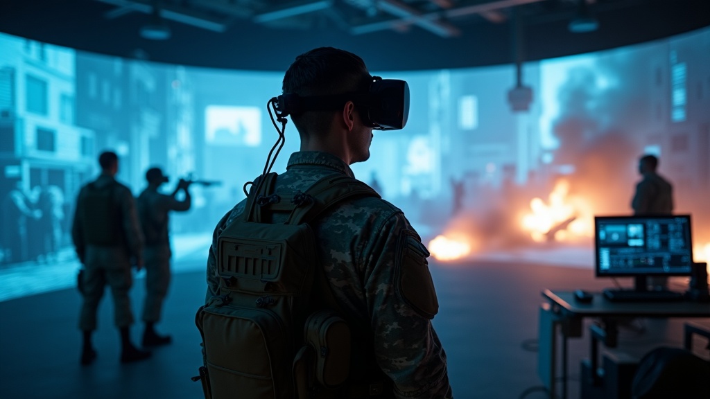 Entrenamiento militar con gafas VR de la UCAM