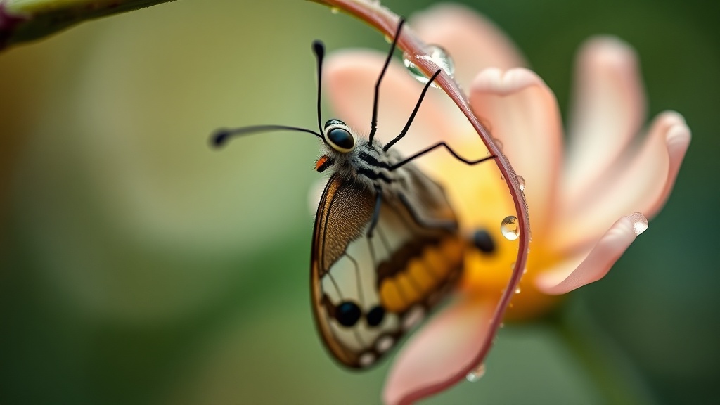 VEO3 Generated Nature Macro Close-Up Video Frame