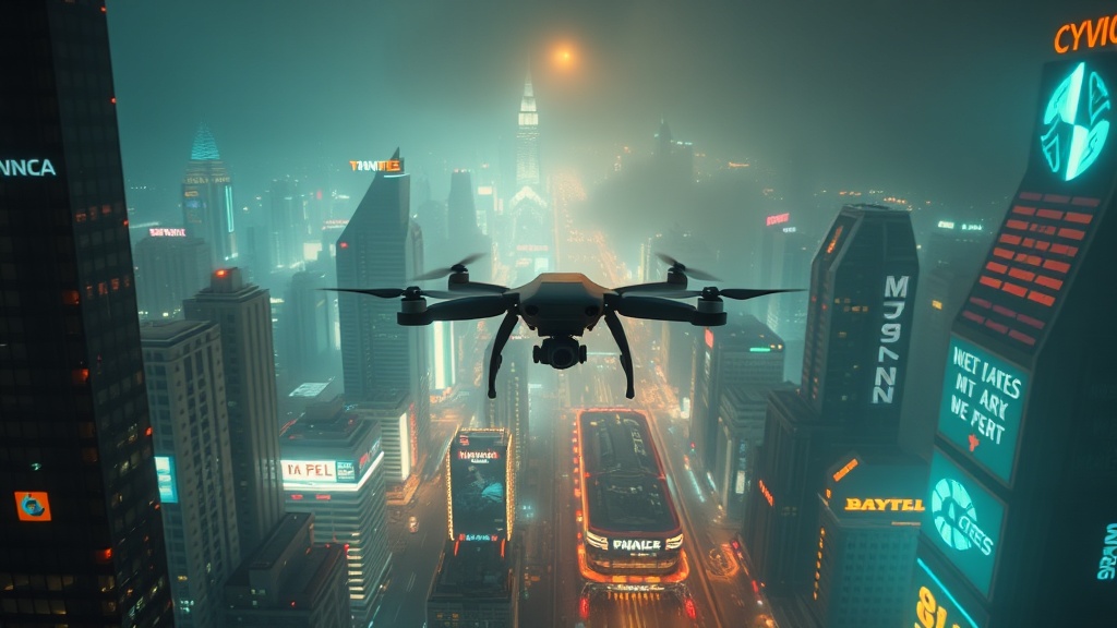 VEO3 Generated Cinematic Cityscape Video Frame