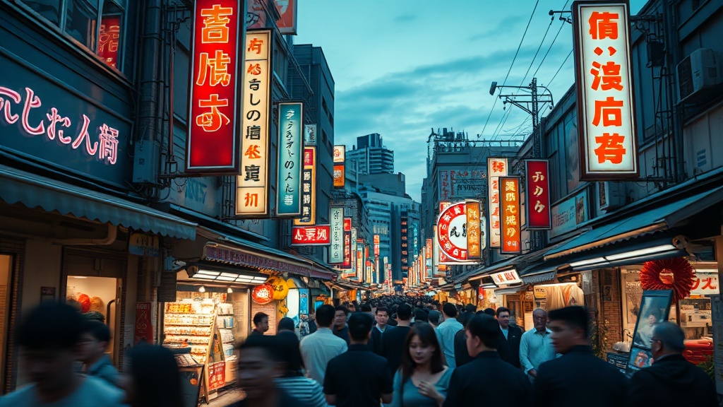 VEO3 Generated Time-Lapse Street Market Video