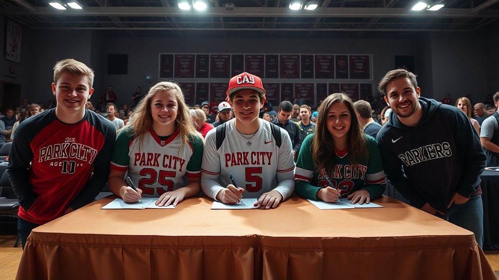 Five Park City High Athletes Sign with Colleges in Celebratory Ceremony